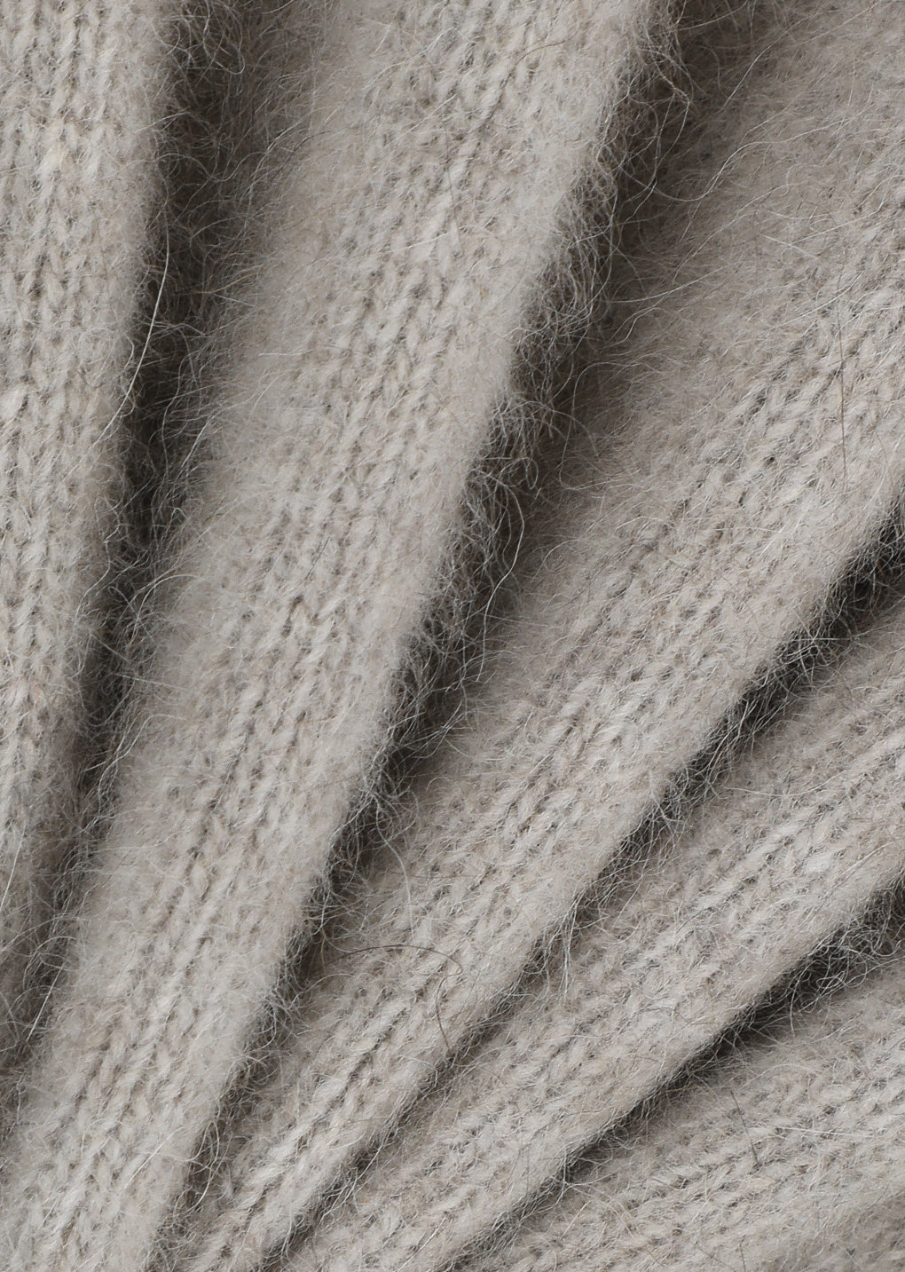 racoon hoodie knit, beige