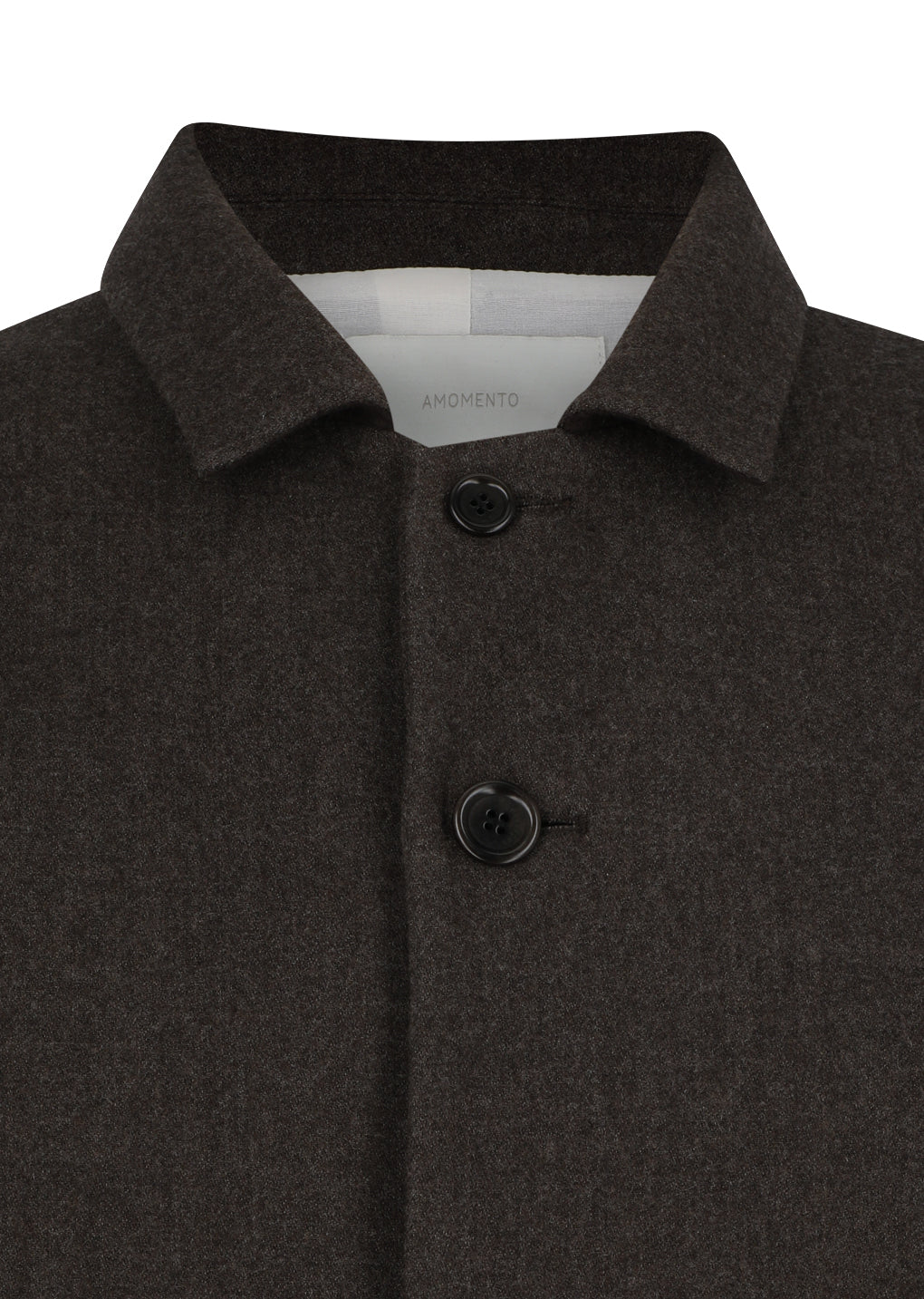 wool crop jacket, brown