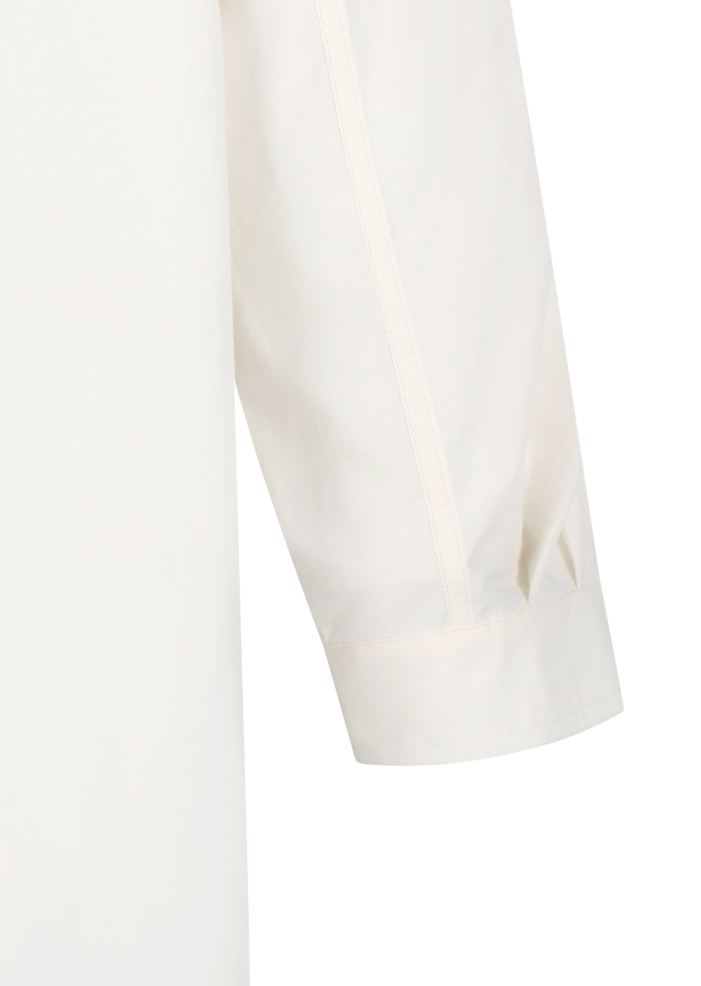 neck shirring oversized shirts, ecru