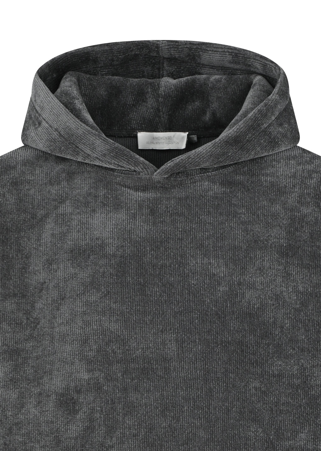 velvet reversible hoodie, grey